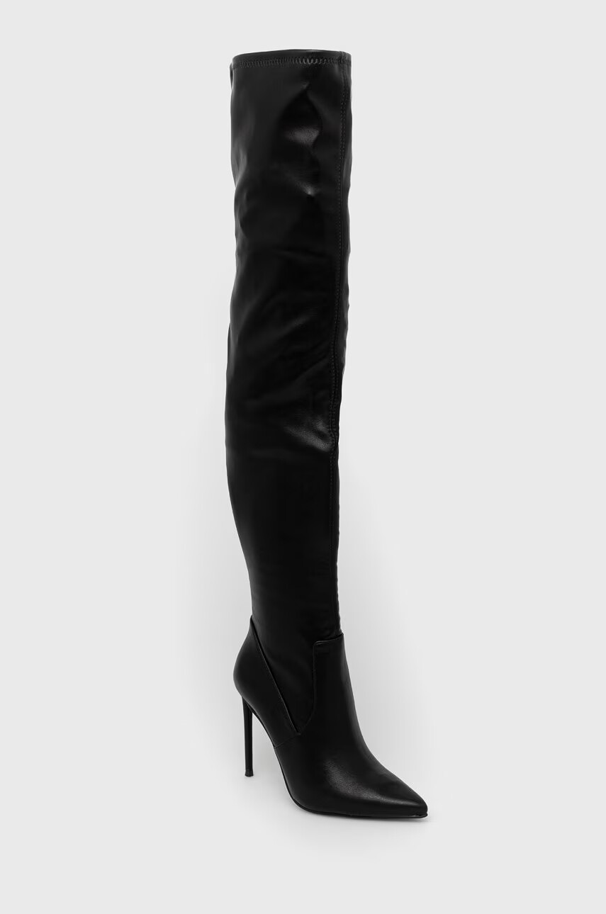 Steve Madden Ботуши Vava в черно с ток стилето - Pepit.bg