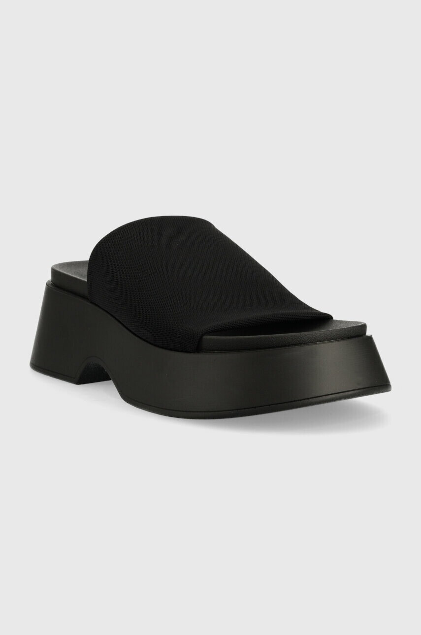Steve Madden Чехли Throw back в черно с платформа SM11002450 - Pepit.bg