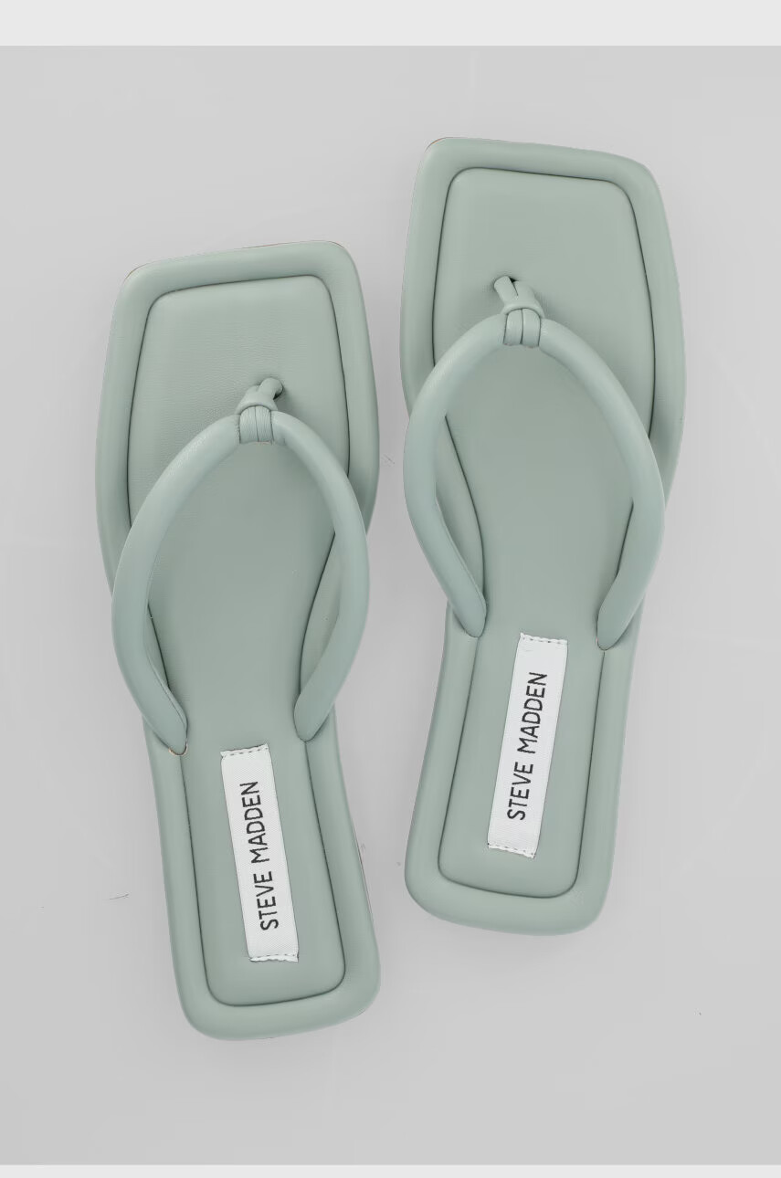 Steve Madden Джапанки Zahra дамски в тюркоазено с равна подметка - Pepit.bg