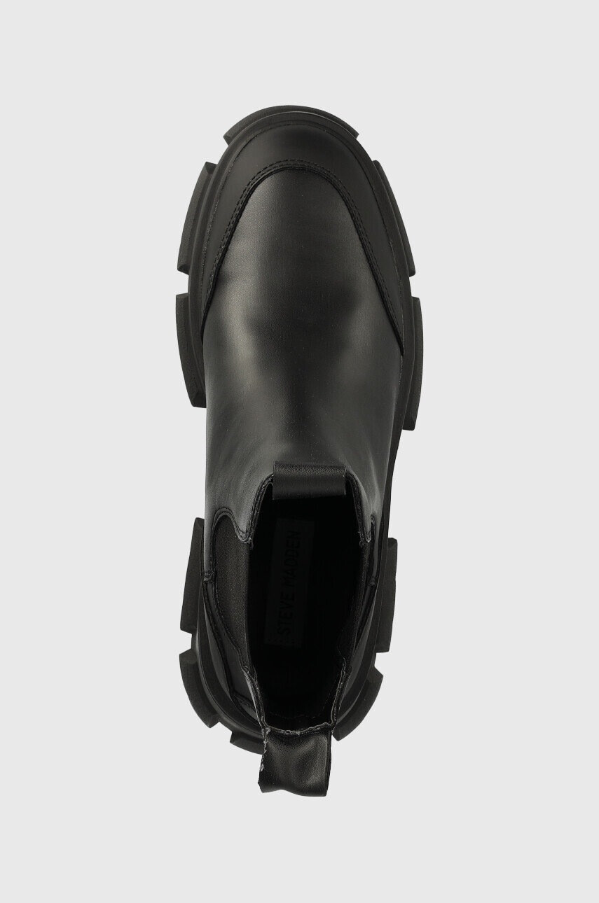 Steve Madden Кожени боти челси Cave в черно с платформа - Pepit.bg