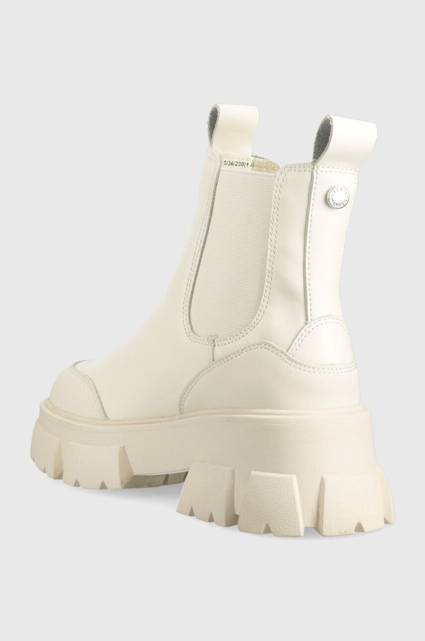 Steve Madden Кожени боти челси Cave в бежово с платформа - Pepit.bg