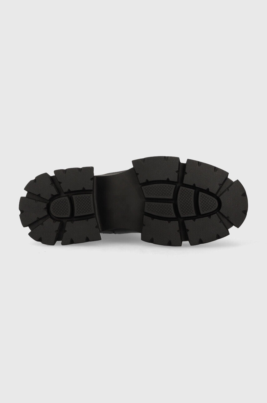 Steve Madden Кожени боти челси Tunnel в черно с платформа - Pepit.bg