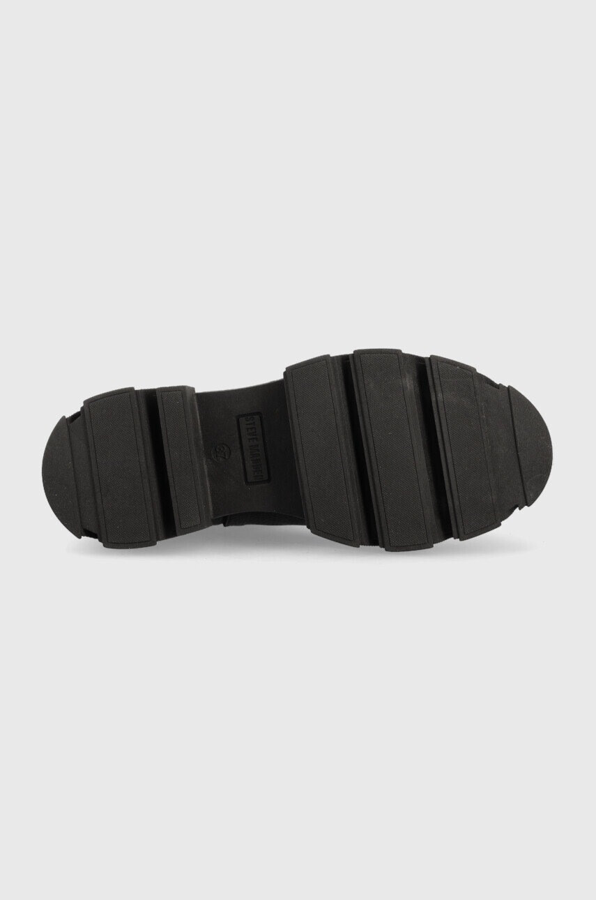 Steve Madden Кожени боти челси Mixture в черно с равна подметка - Pepit.bg