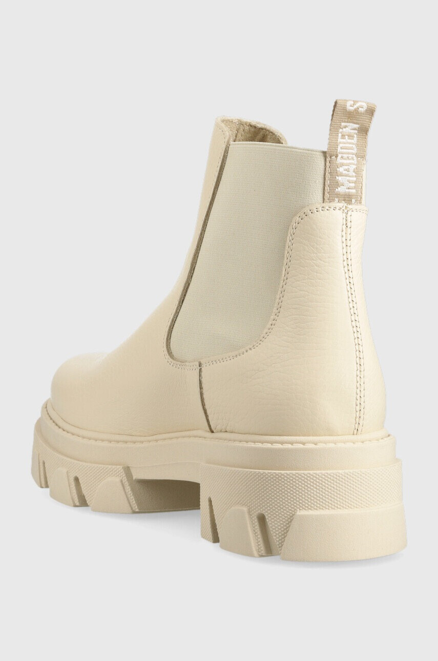 Steve Madden Кожени боти челси Mixture в бежово с платформа - Pepit.bg