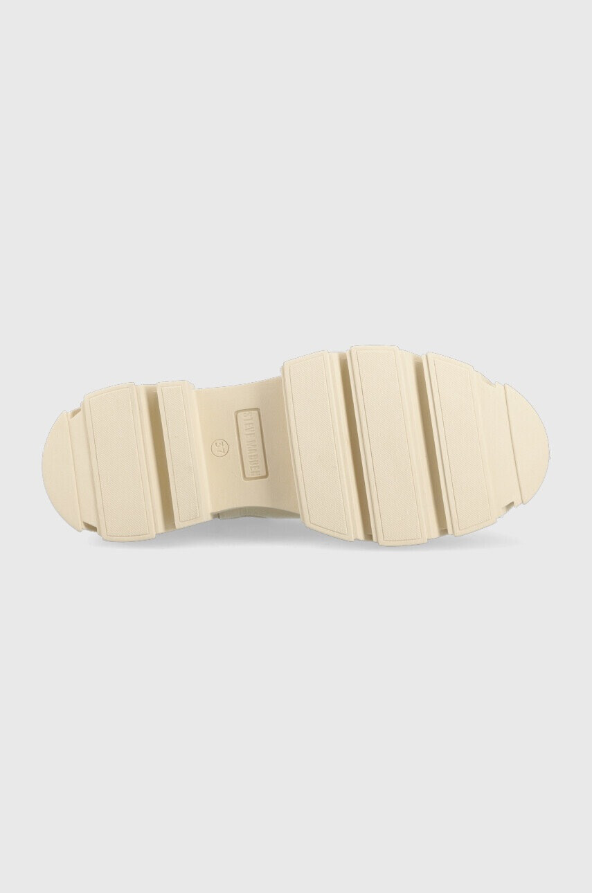 Steve Madden Кожени боти челси Mixture в бежово с платформа - Pepit.bg