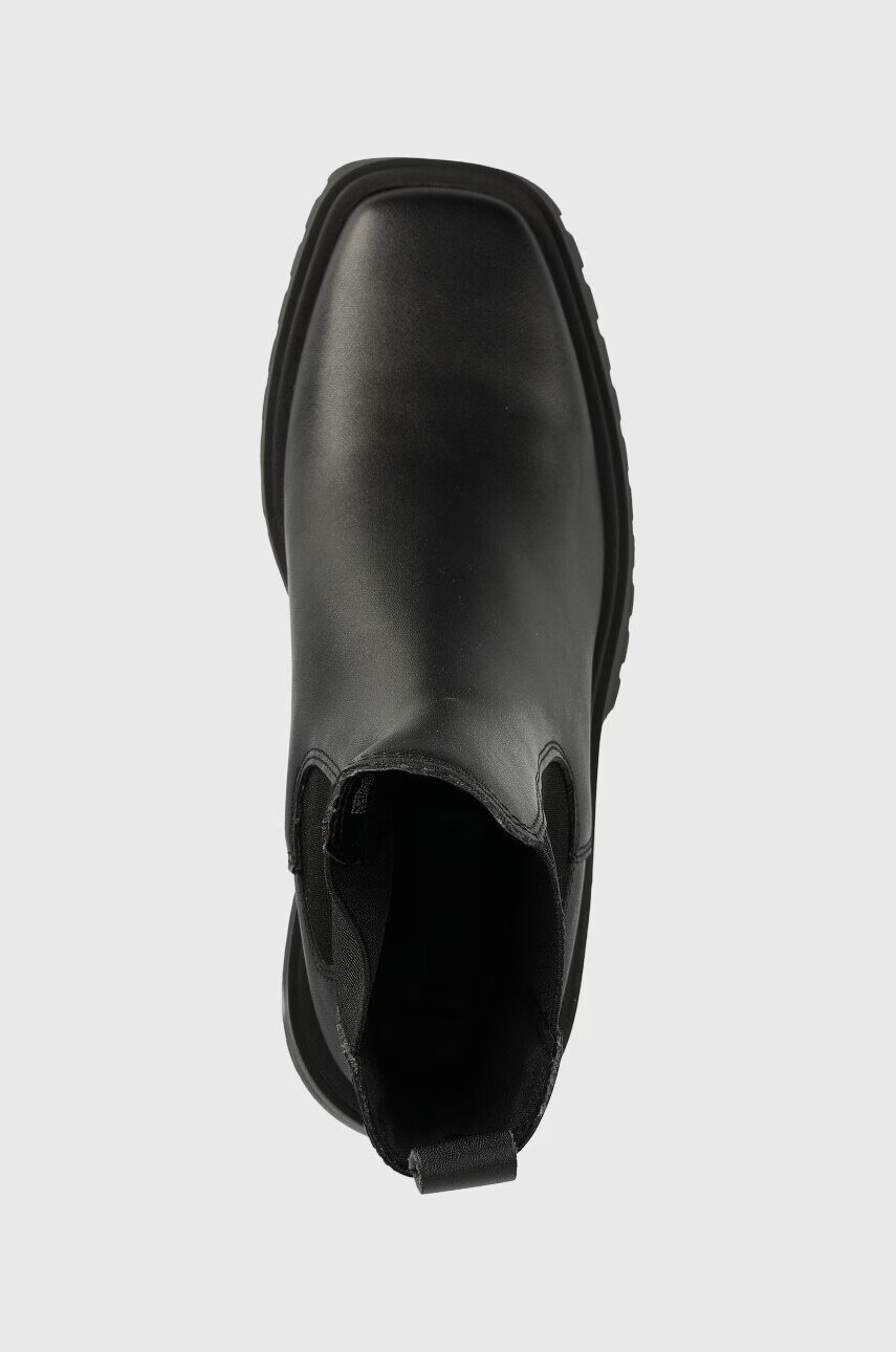 Steve Madden Кожени боти челси Parkway в черно с висок ток - Pepit.bg