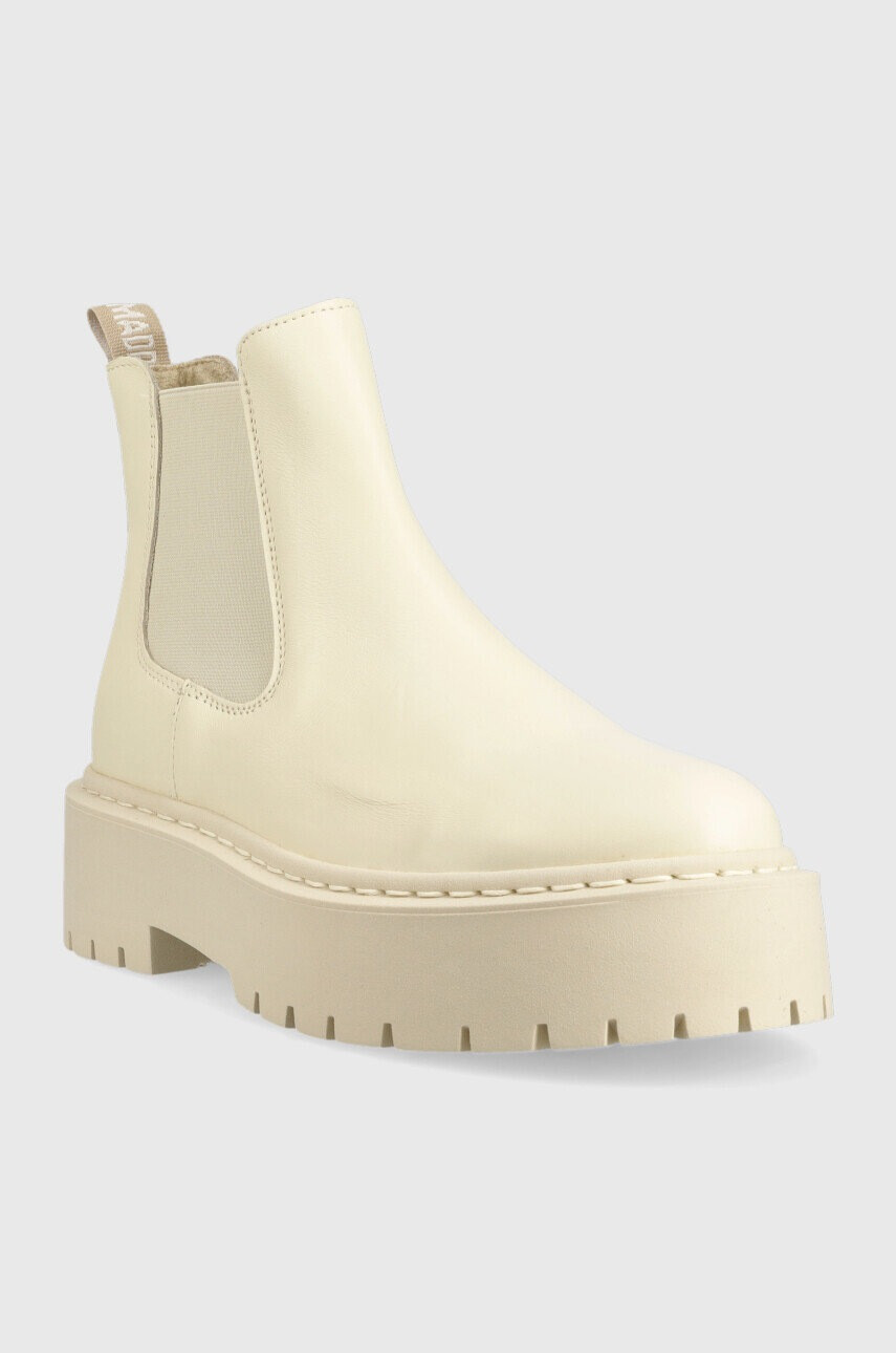 Steve Madden Кожени боти челси Veerly в бежово с платформа - Pepit.bg