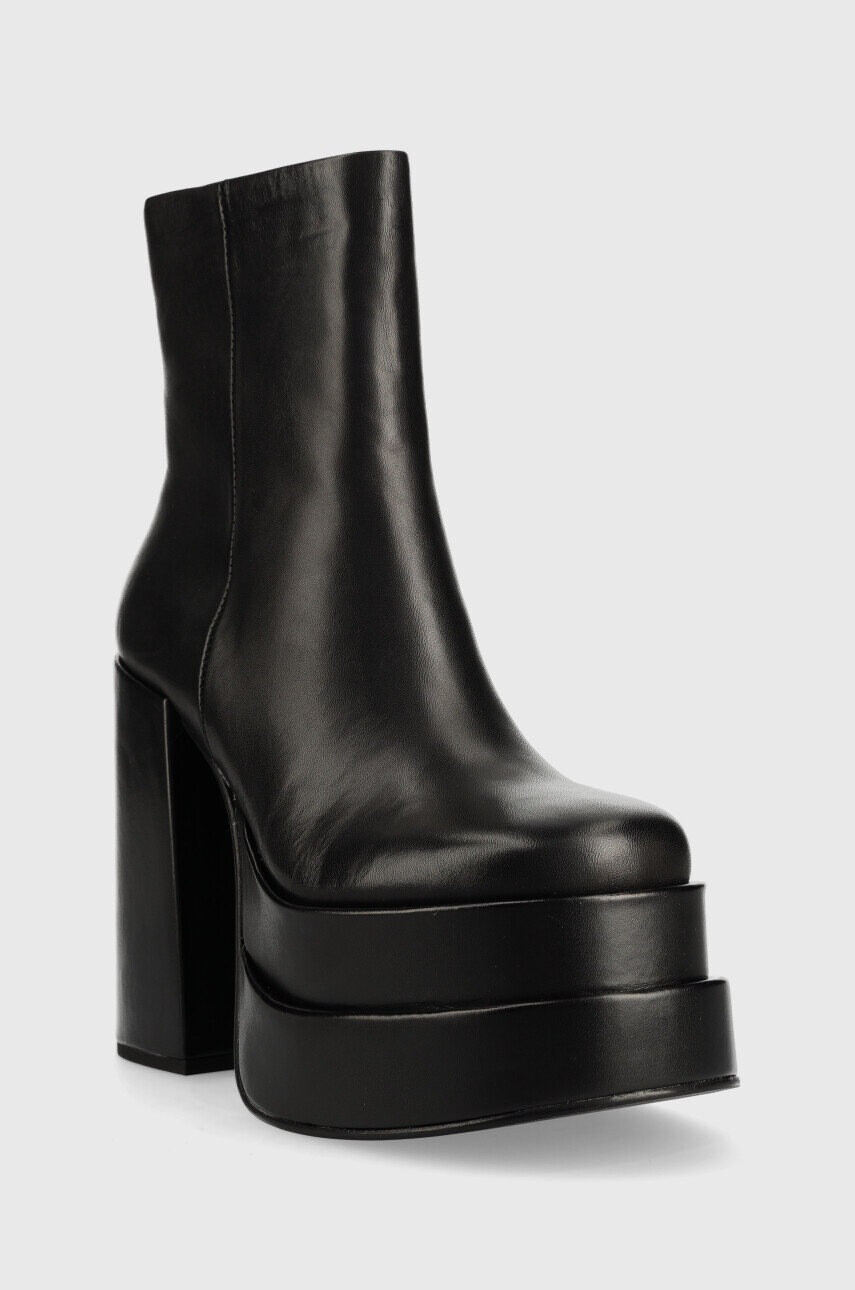 Steve Madden Кожени боти Cobra в черно с висок ток - Pepit.bg