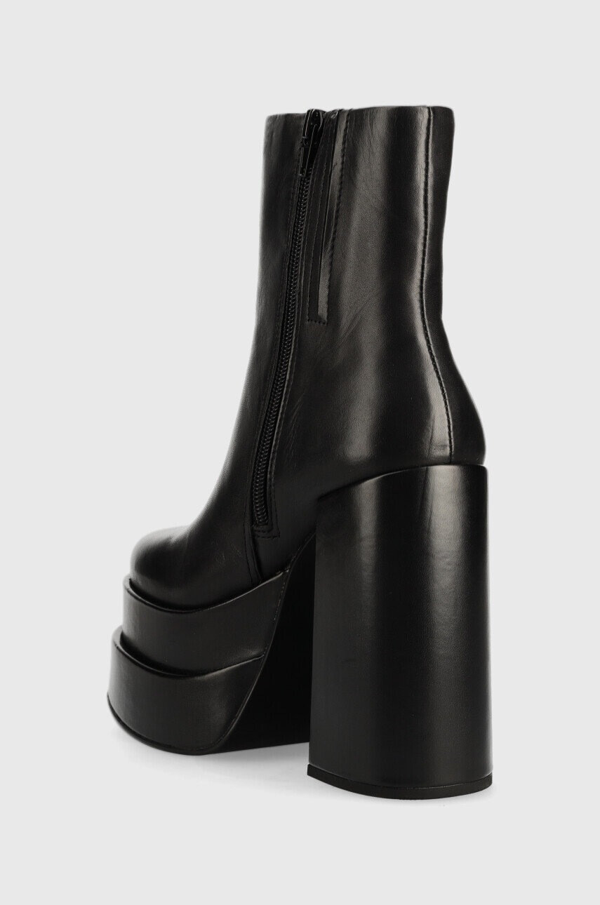 Steve Madden Кожени боти Cobra в черно с висок ток - Pepit.bg