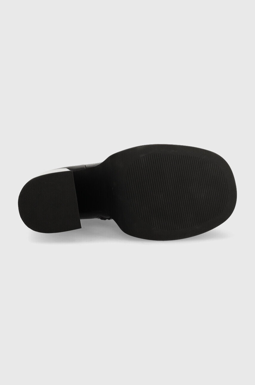 Steve Madden Кожени боти Cobra в черно с висок ток - Pepit.bg