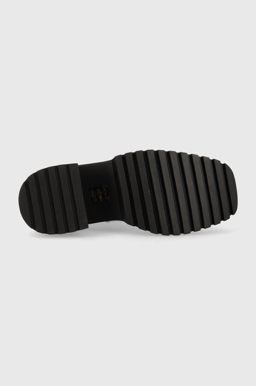 Steve Madden Кожени боти Freeport в бяло с висок ток - Pepit.bg
