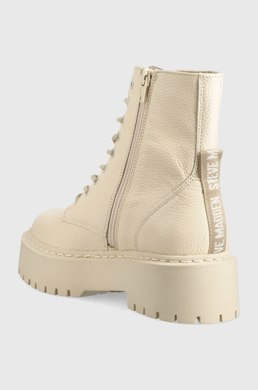 Steve Madden Кожени кубинки Skylar в бежово с платформа - Pepit.bg