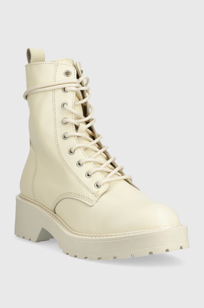Steve Madden Кожени кубинки Tornado в бежово с платформа - Pepit.bg