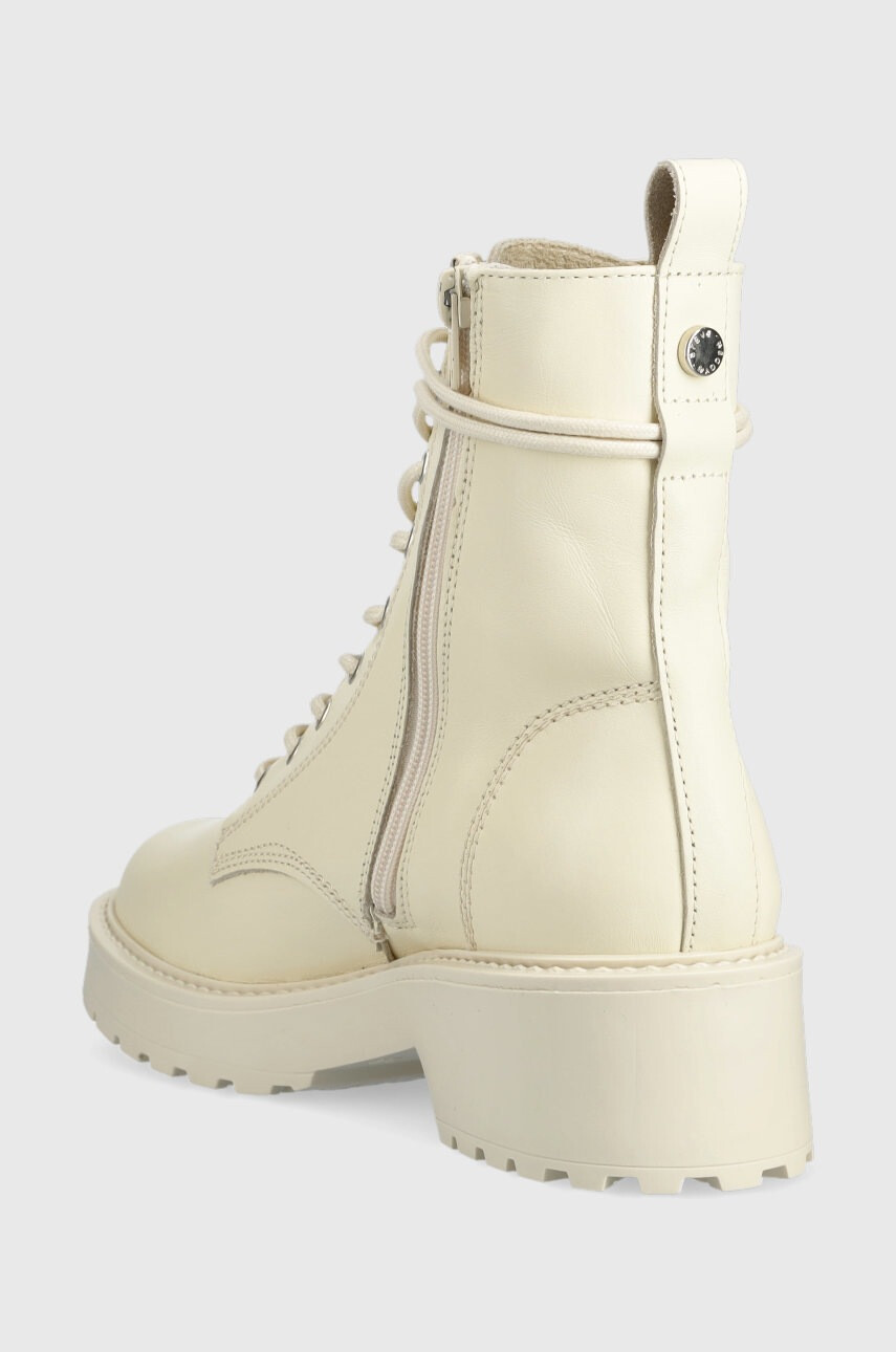 Steve Madden Кожени кубинки Tornado в бежово с платформа - Pepit.bg