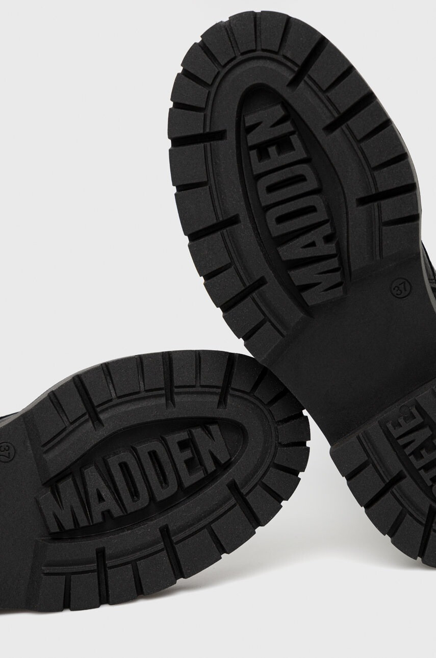 Steve Madden Кожени кубинки Vroom в черно с платформа - Pepit.bg