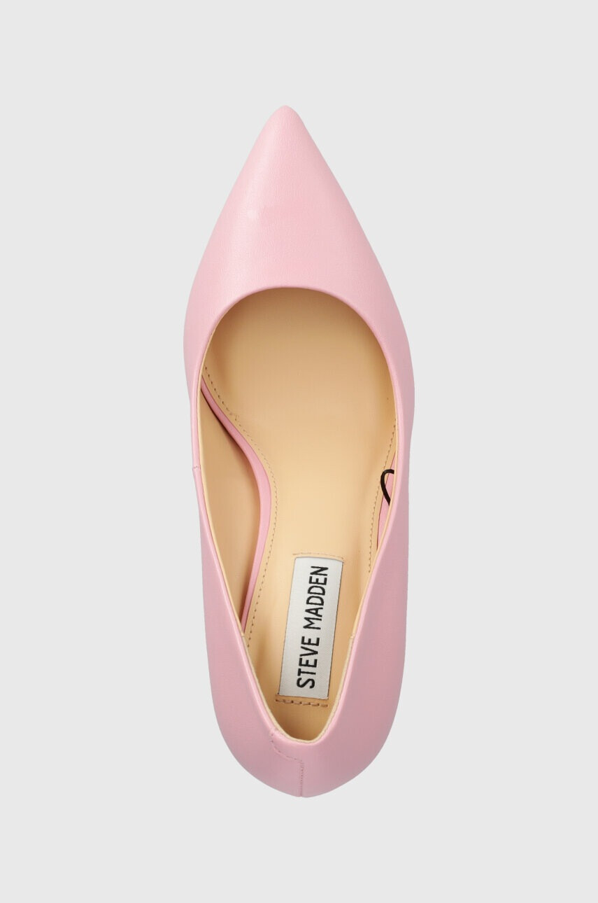 Steve Madden Кожени обувки с висок ток Ladybug в розово SM19000022 - Pepit.bg