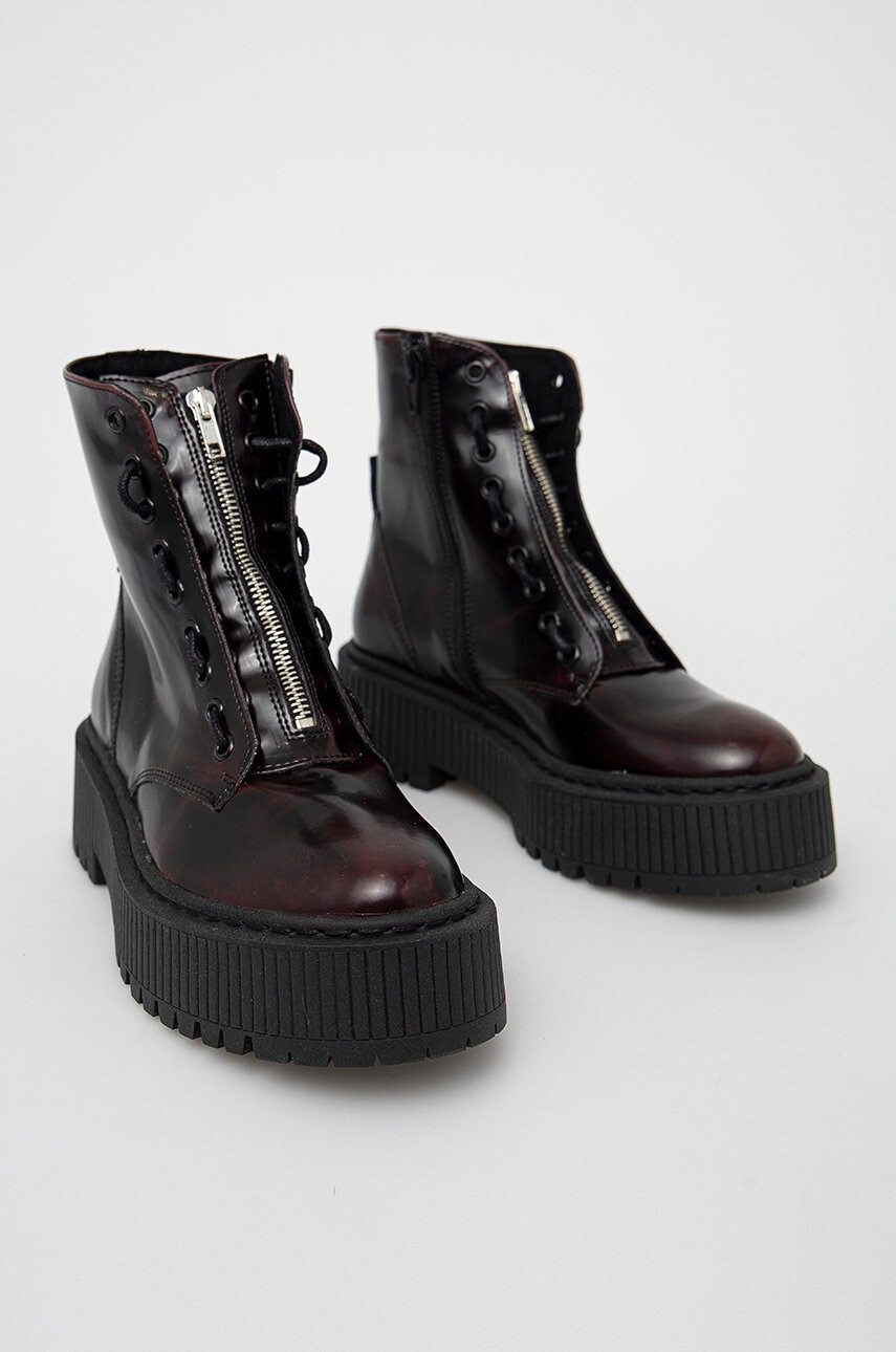 Steve Madden Кубинки дамски в кафяво с платформа - Pepit.bg
