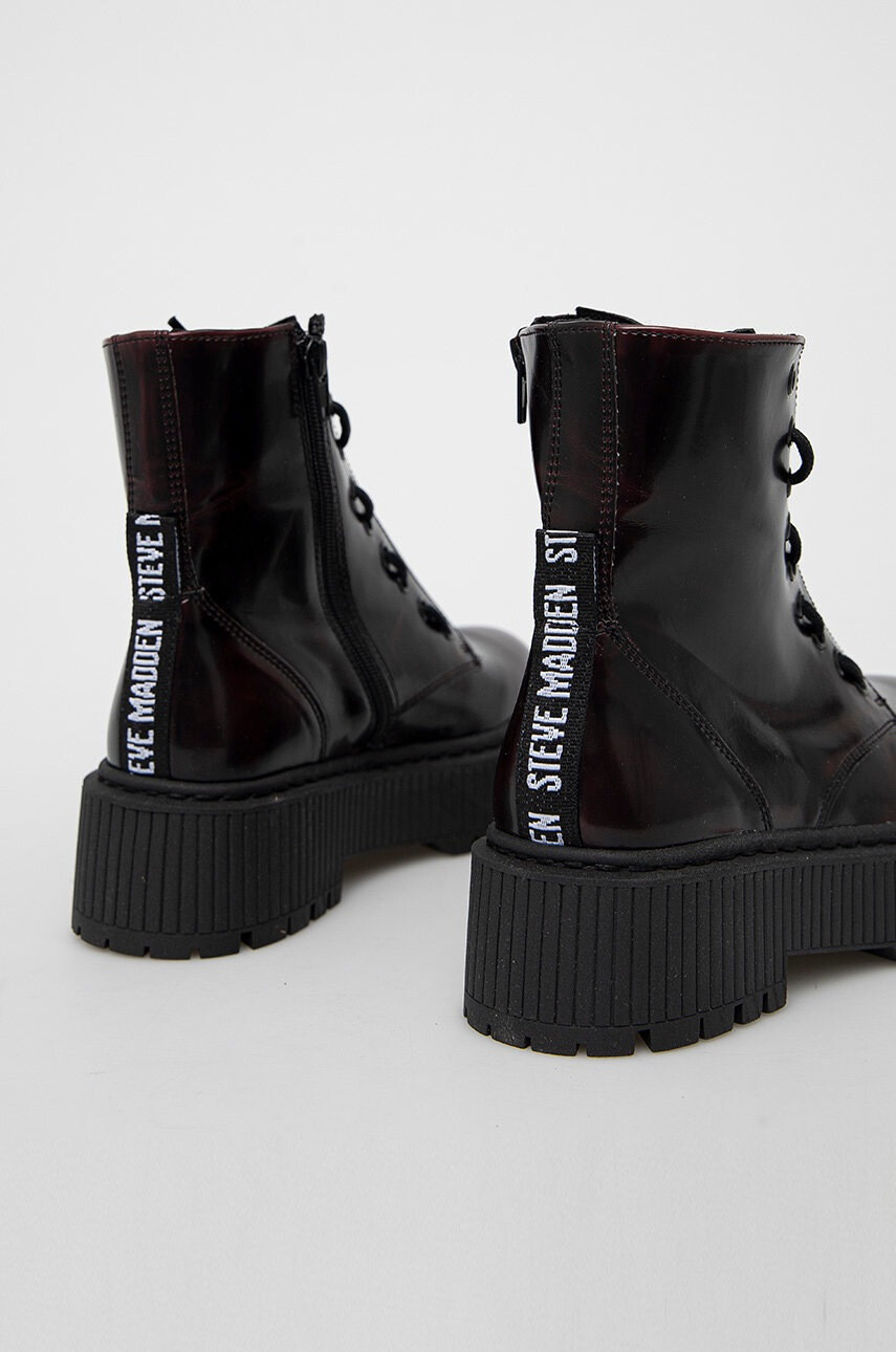 Steve Madden Кубинки дамски в кафяво с платформа - Pepit.bg
