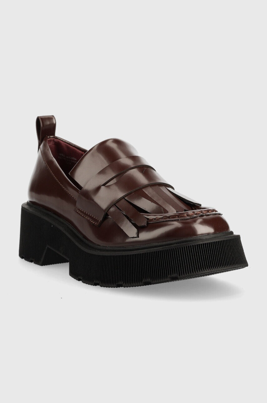 Steve Madden Мокасини Marleigh в бордо с платформа - Pepit.bg
