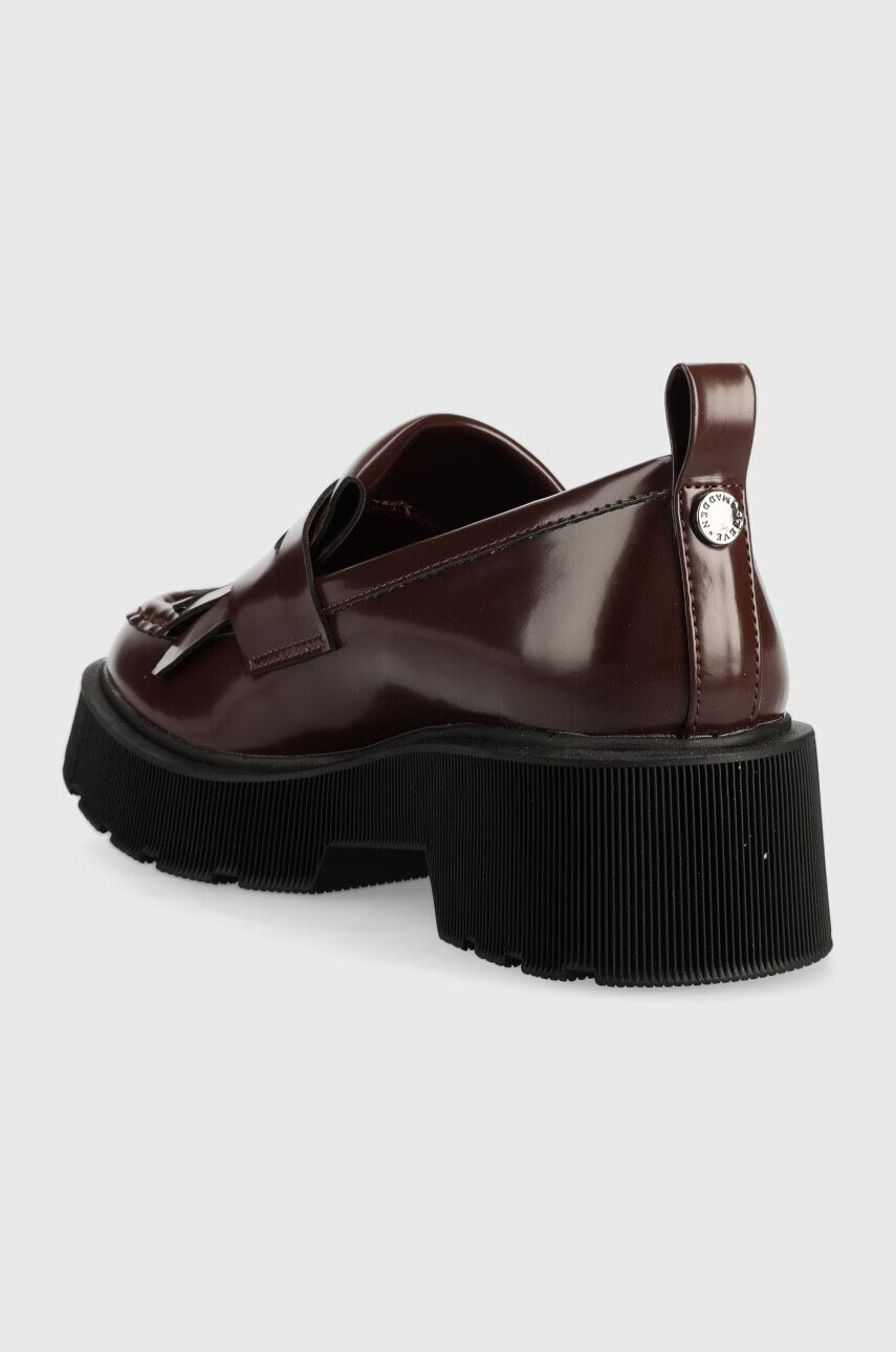 Steve Madden Мокасини Marleigh в бордо с платформа - Pepit.bg