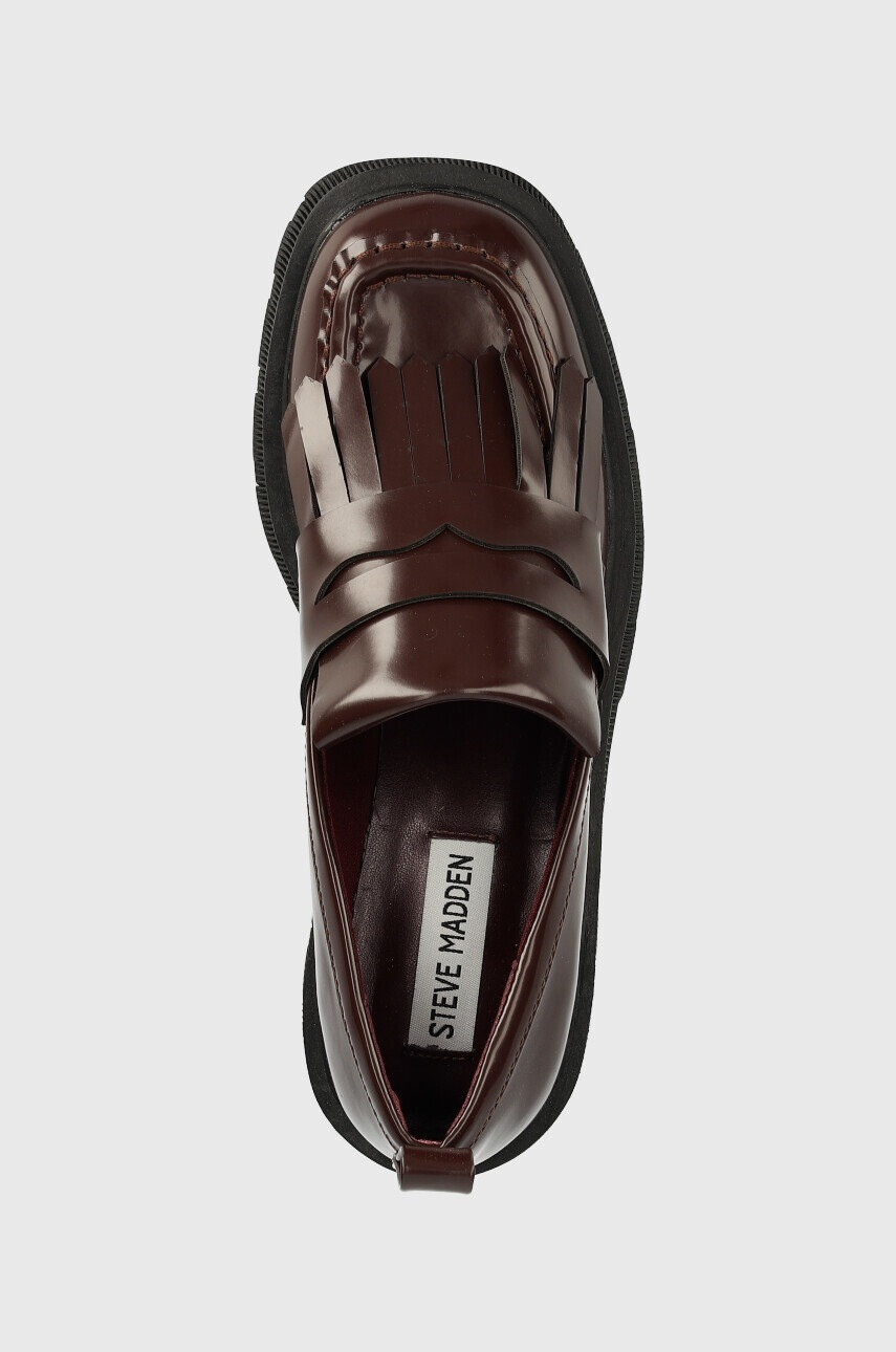 Steve Madden Мокасини Marleigh в бордо с платформа - Pepit.bg