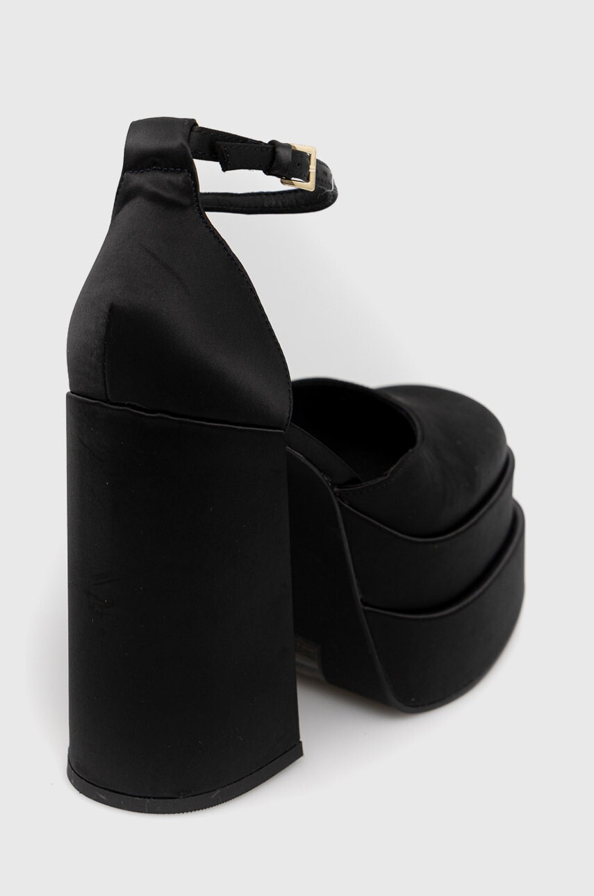 Steve Madden Обувки с дебел ток Charlize в черно с висок ток - Pepit.bg
