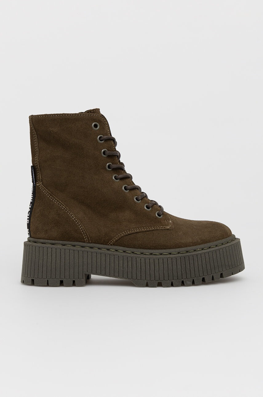 Steve Madden Велурени кубинки Skyhy Bootie - Pepit.bg