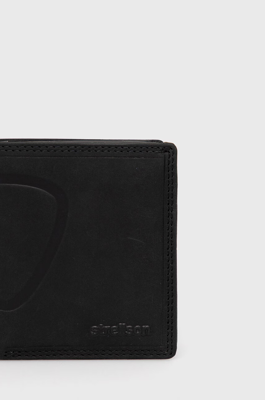 Strellson Кожен портфейл мъжки в черно - Pepit.bg