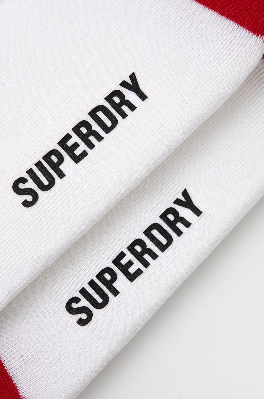 Superdry Чорапи мъжко в бяло - Pepit.bg