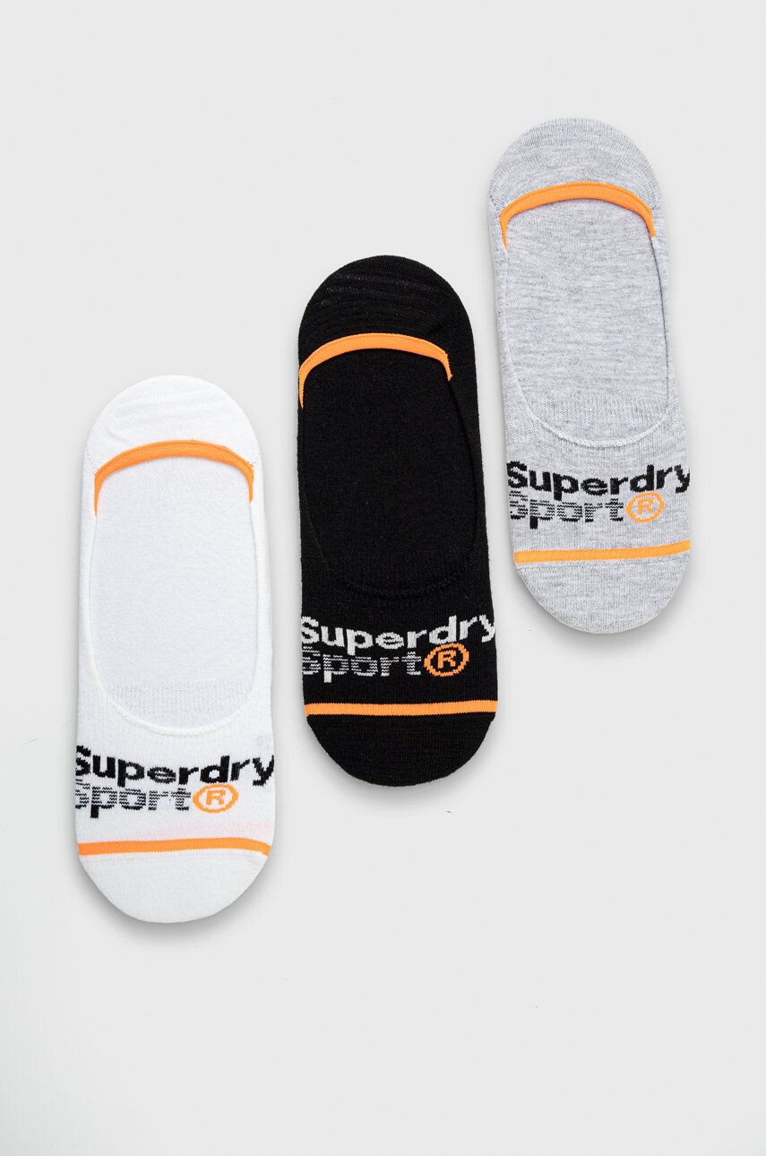 Superdry Чорапи (3 чифта) мъжки в бяло - Pepit.bg