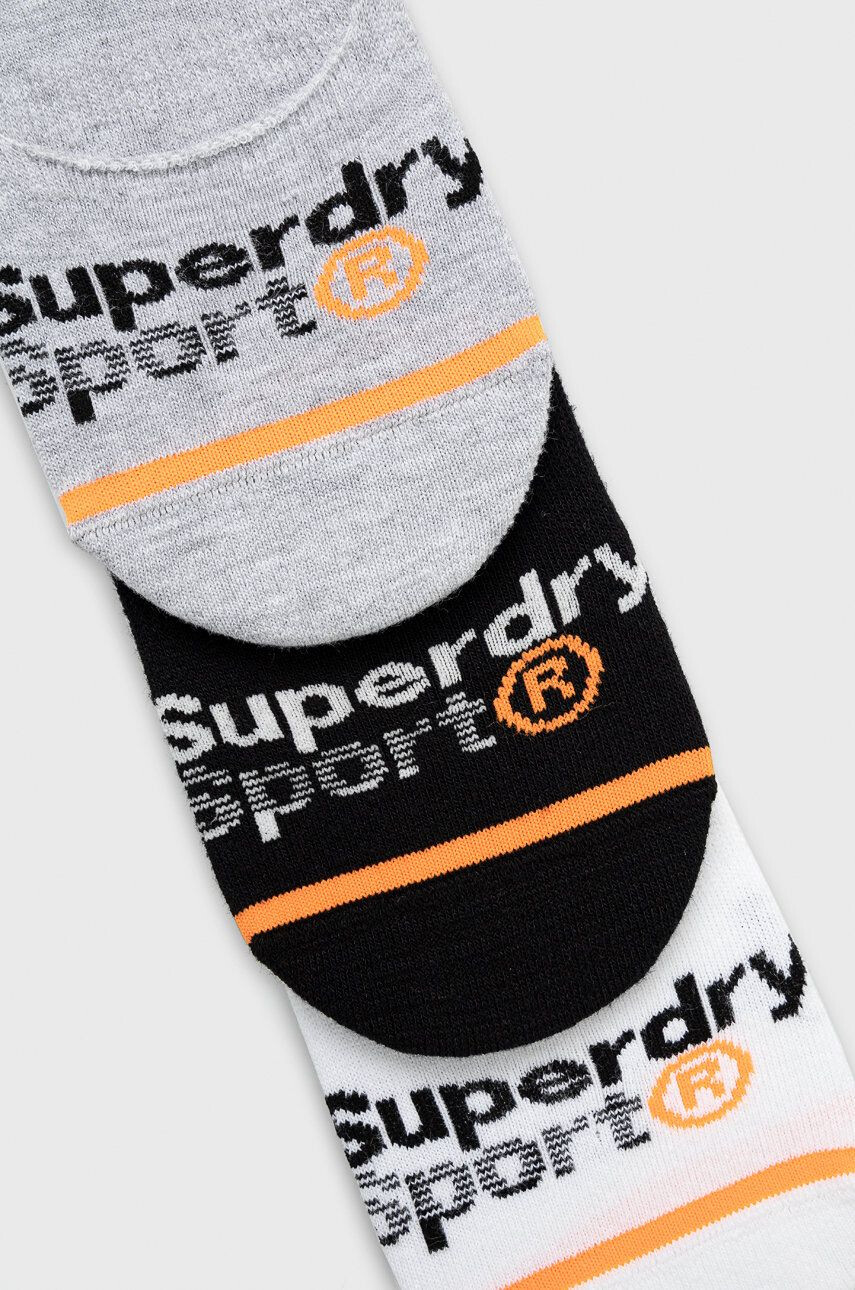 Superdry Чорапи (3 чифта) мъжки в бяло - Pepit.bg