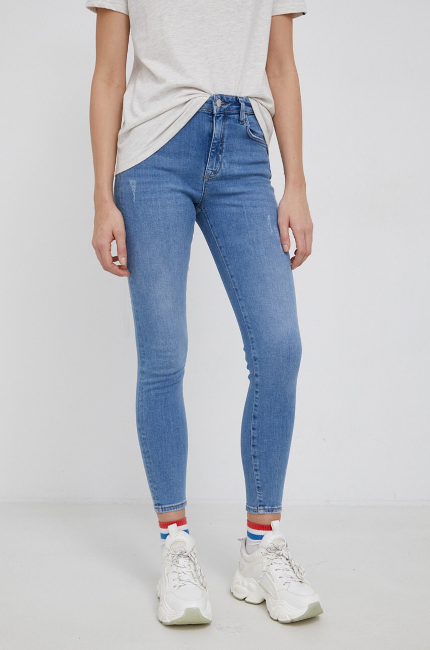 Superdry Дънки дамски с висока талия - Pepit.bg