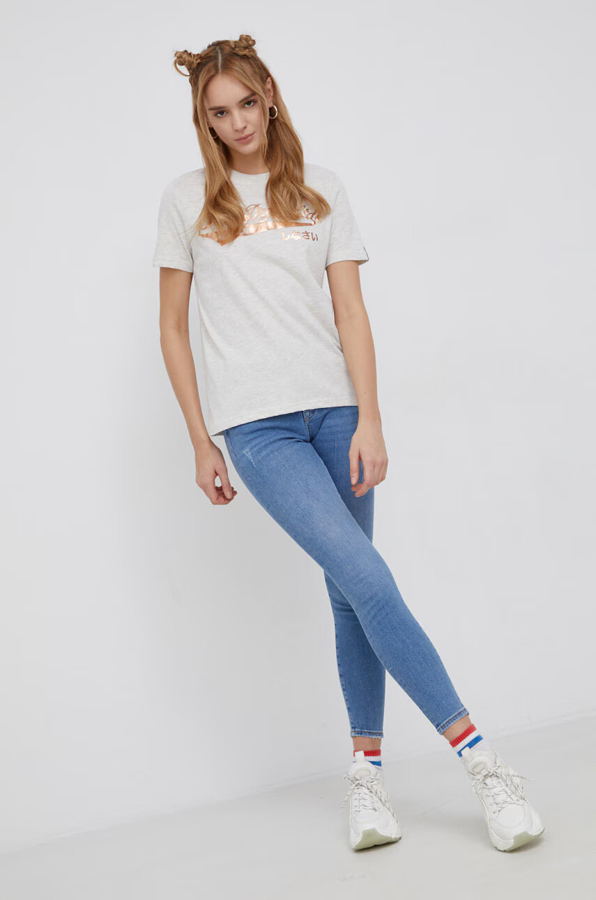 Superdry Дънки дамски с висока талия - Pepit.bg