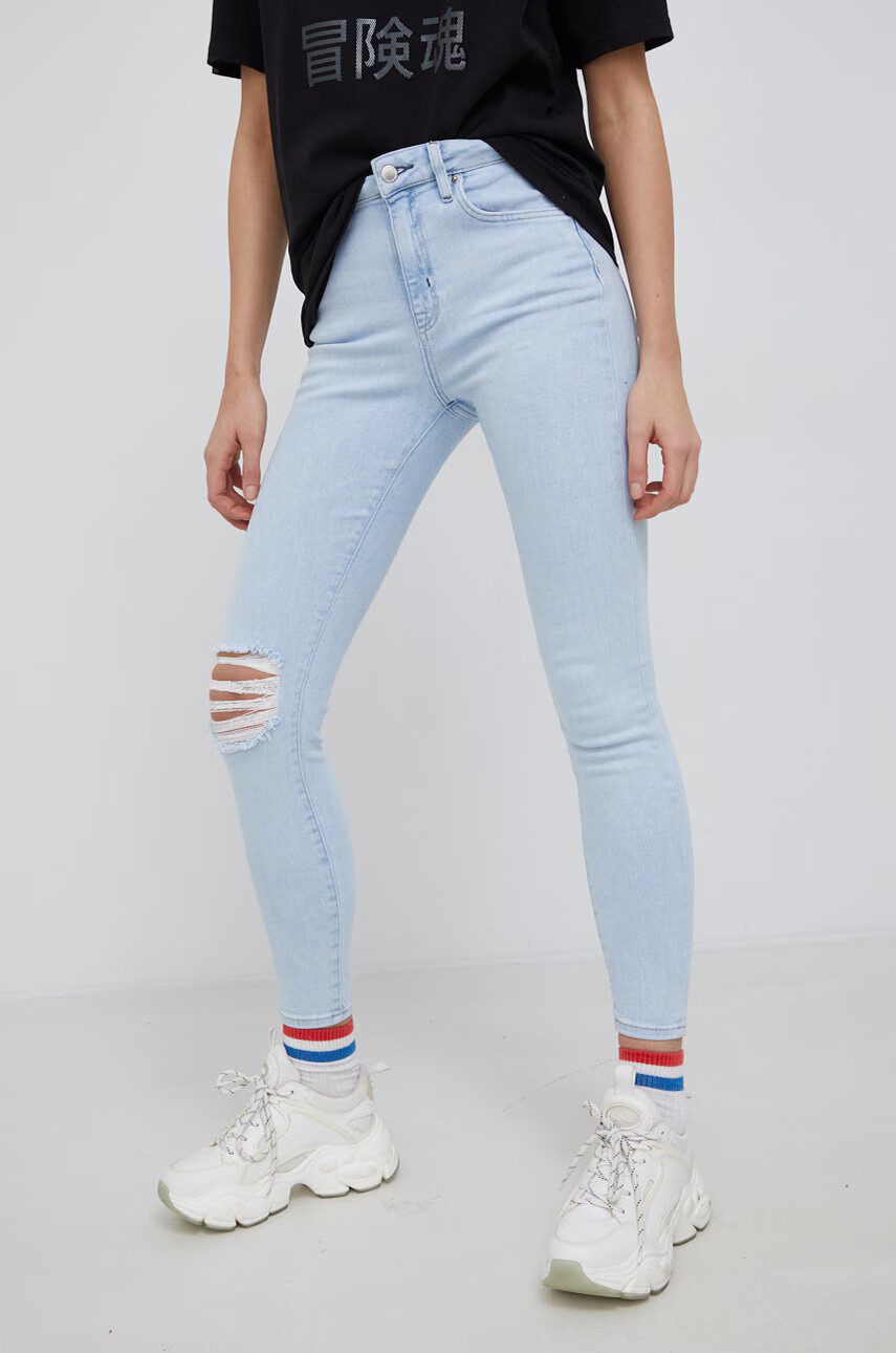 Superdry Дънки дамски с висока талия - Pepit.bg