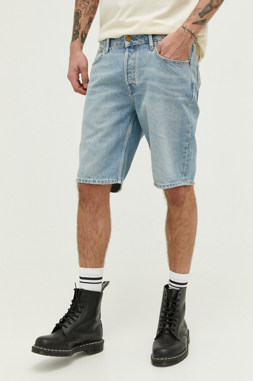 Superdry Дънкови къси панталони в синьо - Pepit.bg