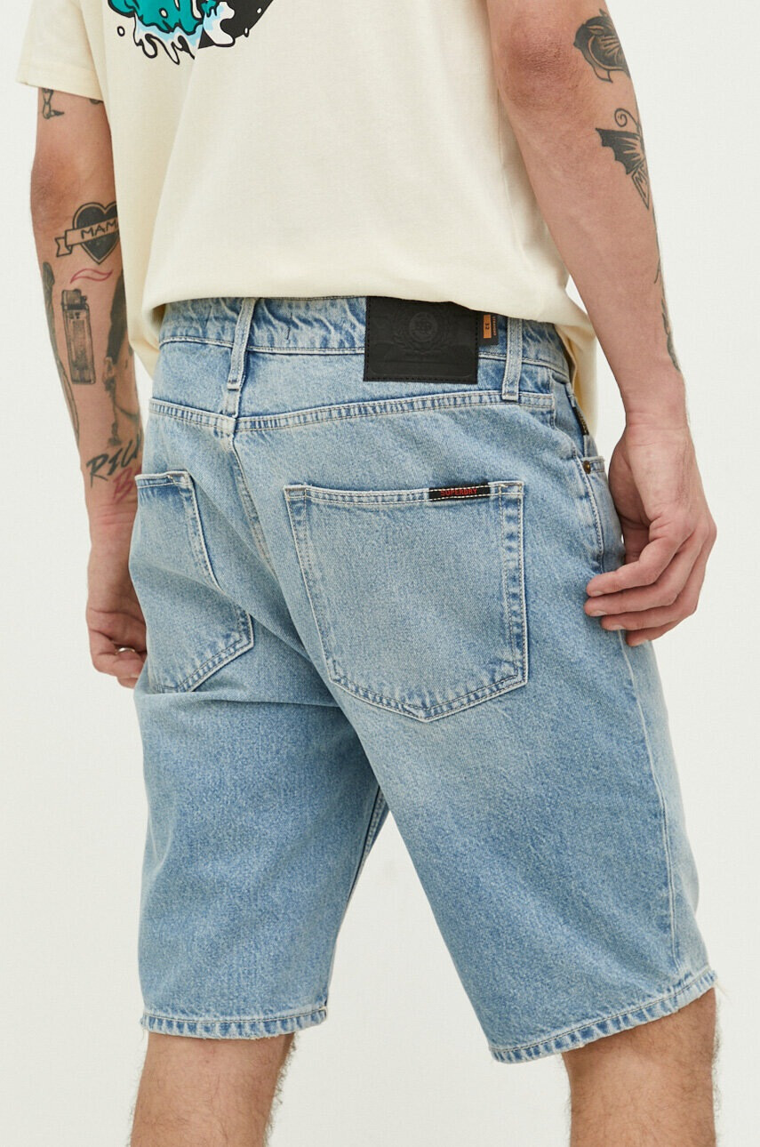 Superdry Дънкови къси панталони в синьо - Pepit.bg