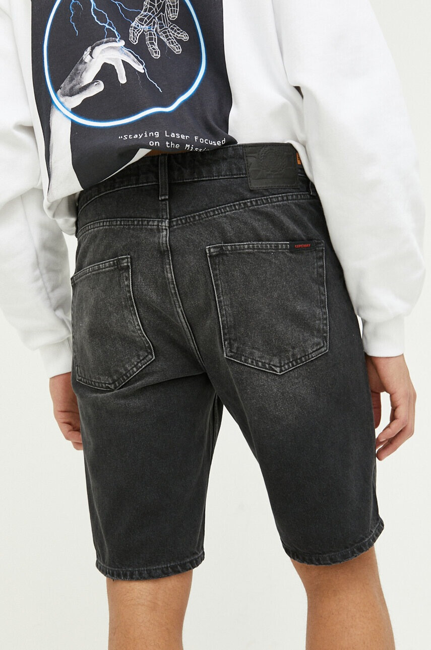 Superdry Дънкови къси панталони в сиво - Pepit.bg