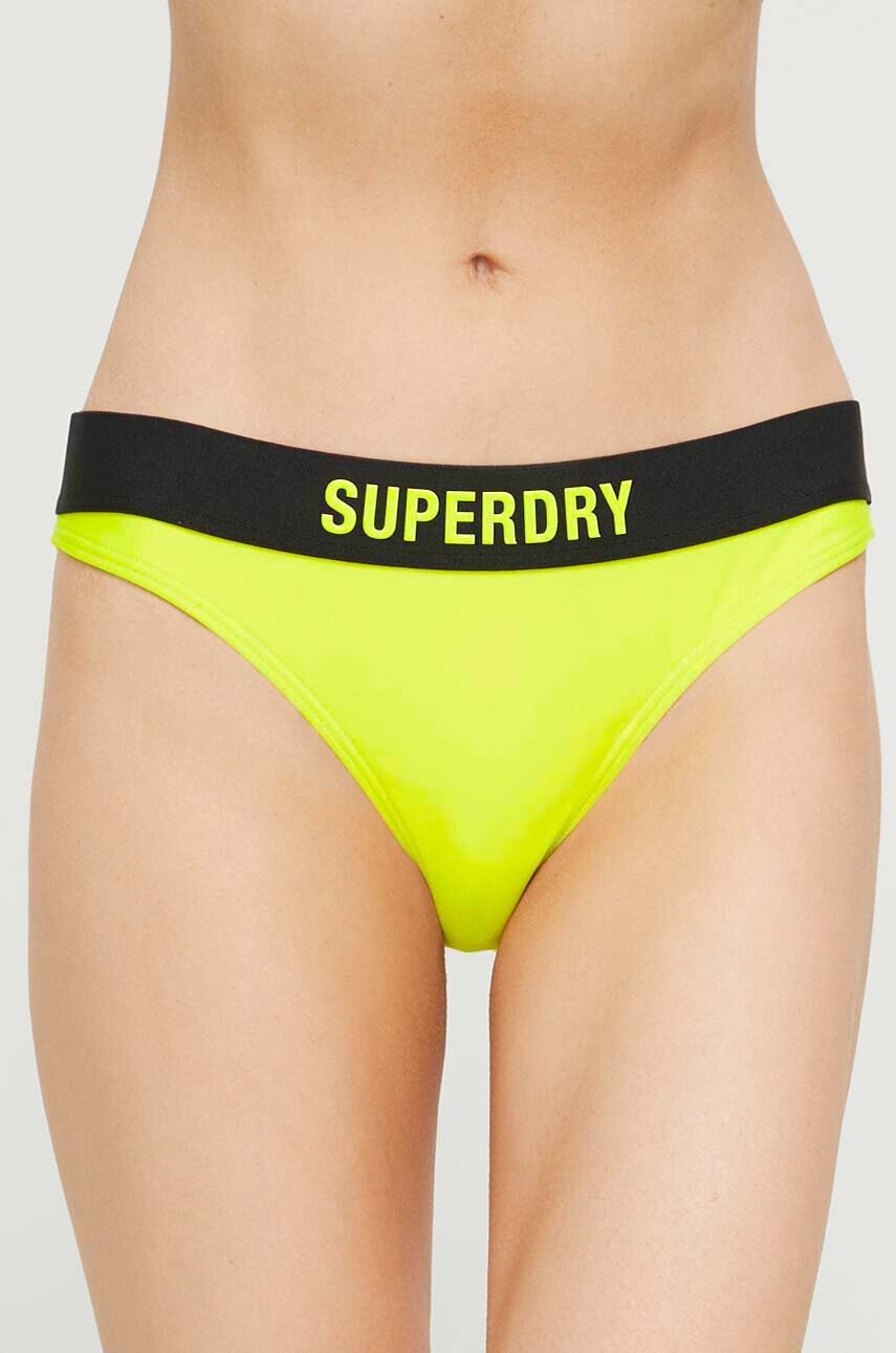 Superdry Долнище на бански в зелено - Pepit.bg