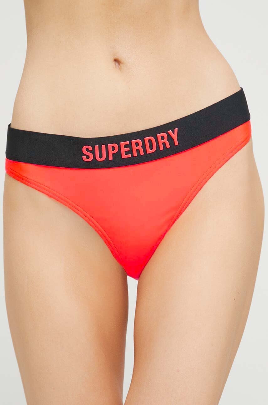 Superdry Долнище на бански в оранжево - Pepit.bg