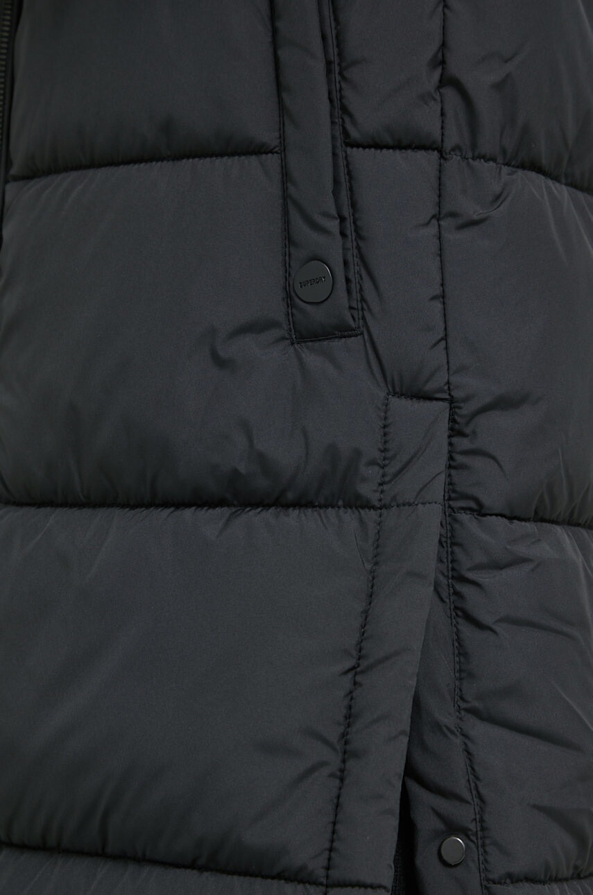 Superdry Елек дамски в черно със зимна изолация - Pepit.bg