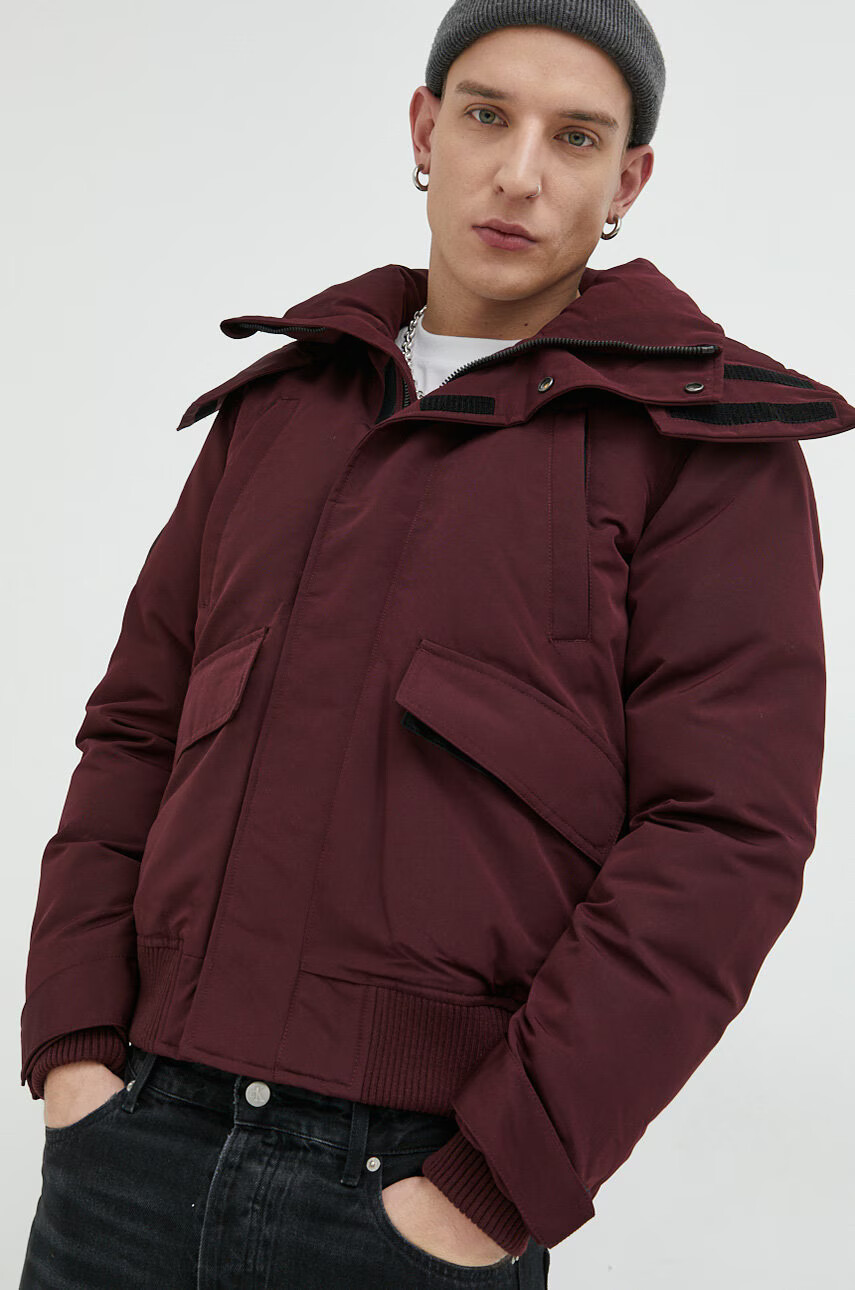 Superdry Яке в бордо със зимна изолация - Pepit.bg