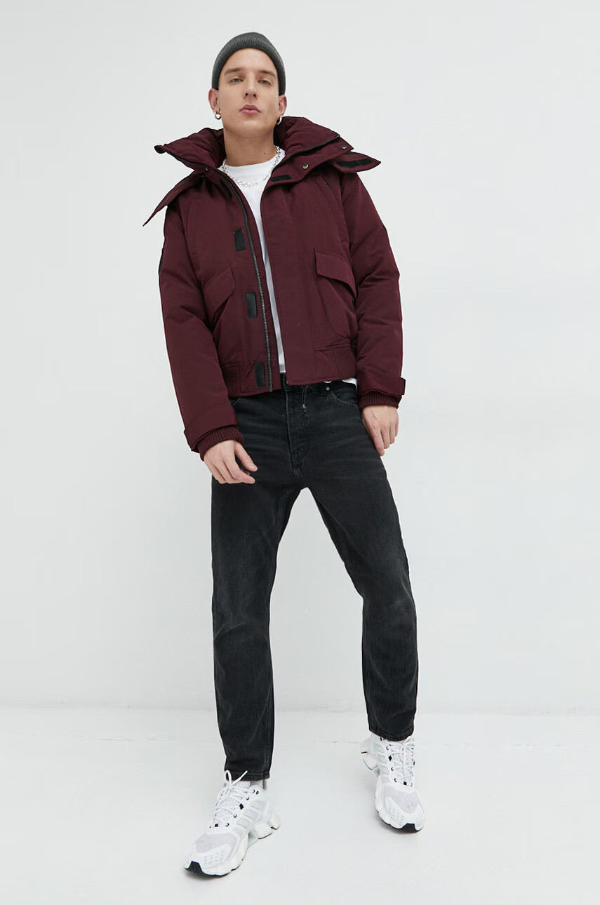 Superdry Яке в бордо със зимна изолация - Pepit.bg