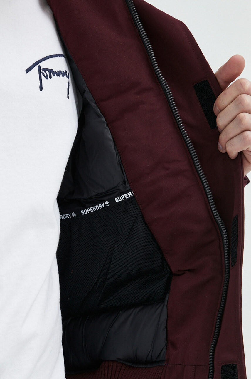 Superdry Яке в бордо със зимна изолация - Pepit.bg