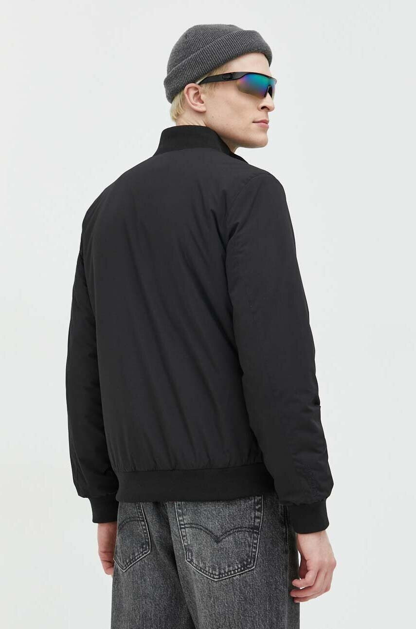 Superdry Яке бомбър в черно с преходна изолация - Pepit.bg