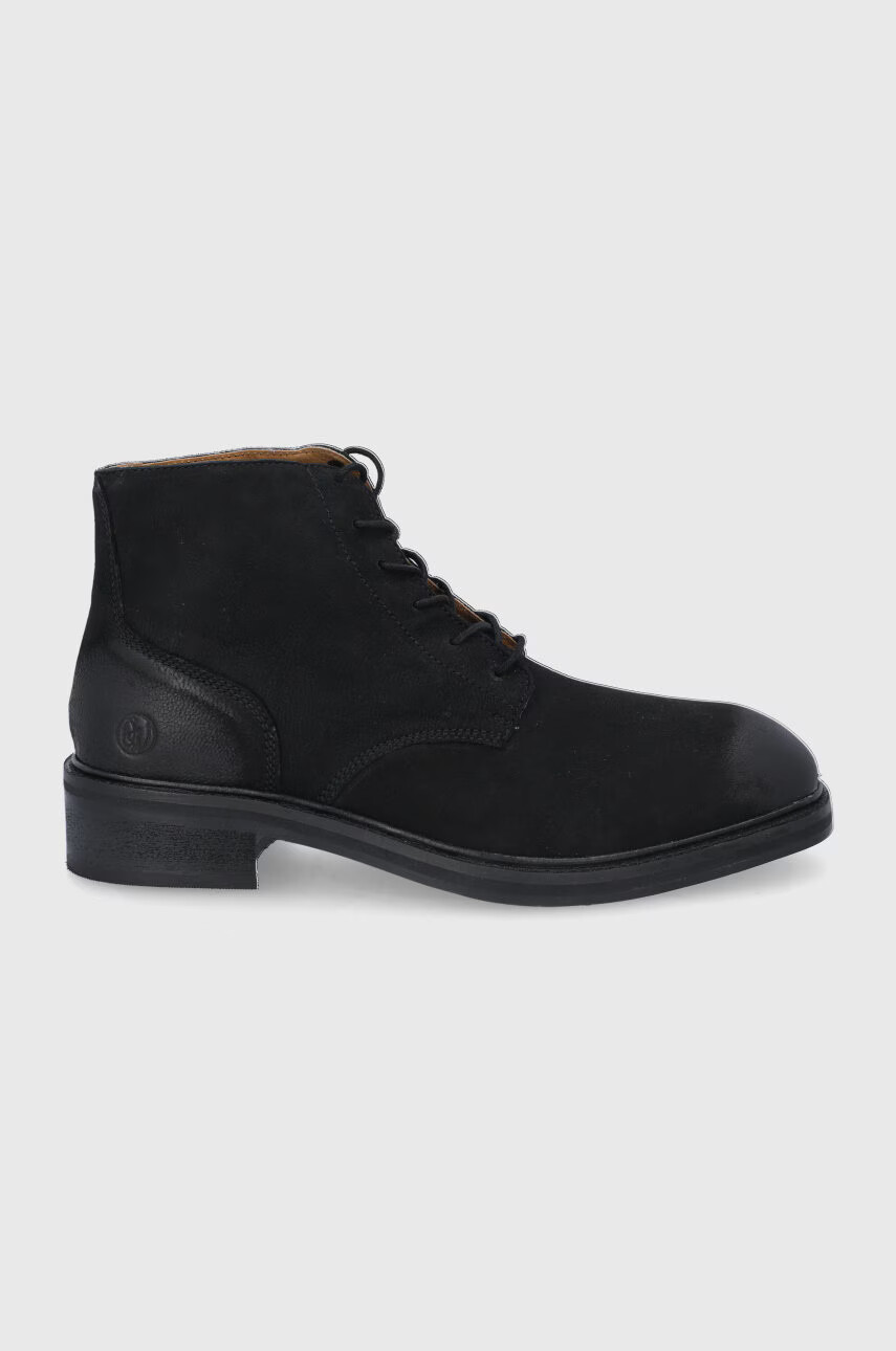 Superdry Кожени обувки мъжки в черно - Pepit.bg