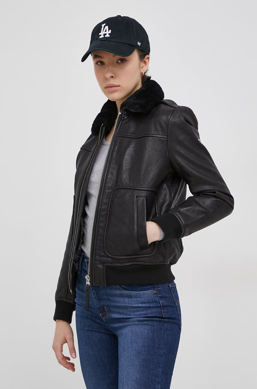 Superdry Koжено яке - Pepit.bg