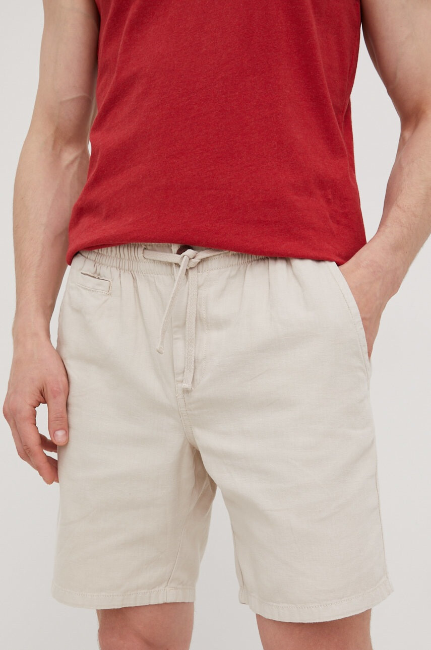 Superdry Къс панталон с лен - Pepit.bg