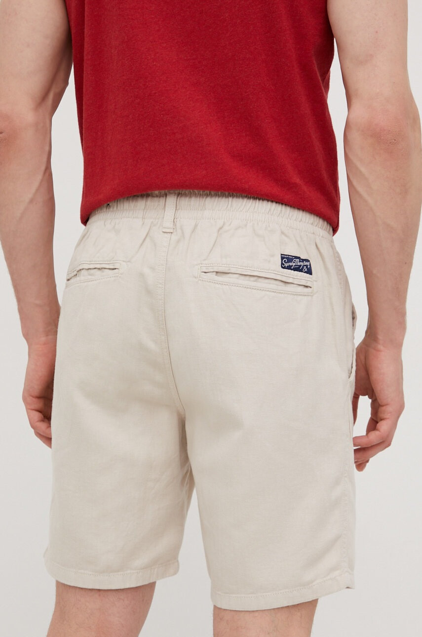 Superdry Къс панталон с лен - Pepit.bg