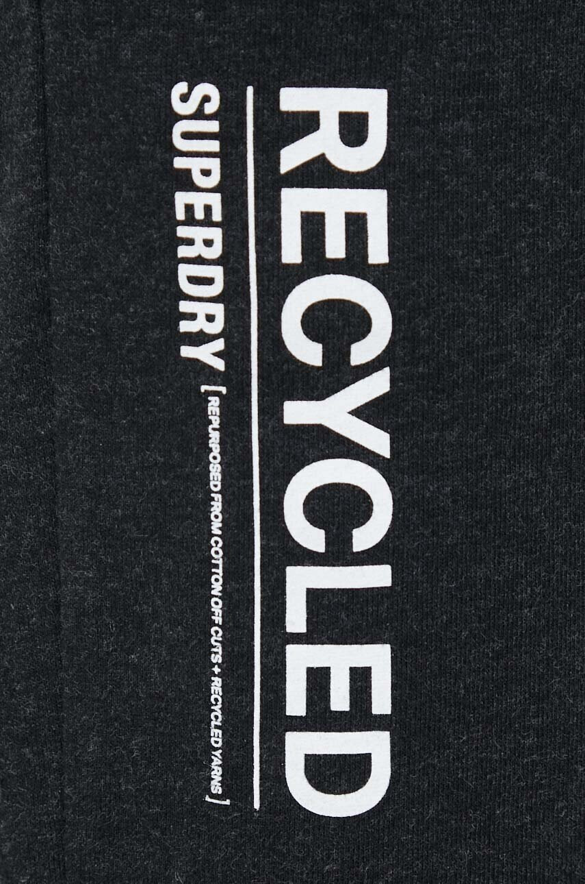 Superdry Късо долнище на пижама мъжко в черно с десен - Pepit.bg