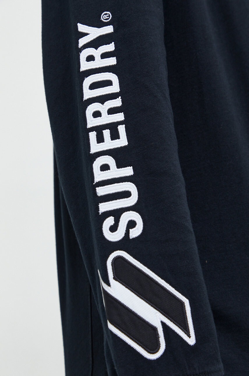 Superdry Памучна блуза с дълги ръкави - Pepit.bg